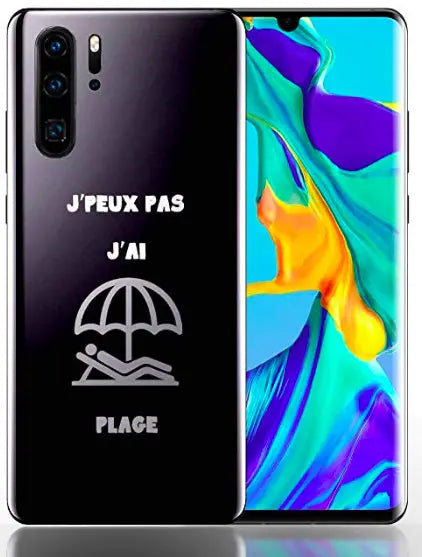 Coque Huawei P30 J'peux pas j'ai plage / P30 PRO - Silicone